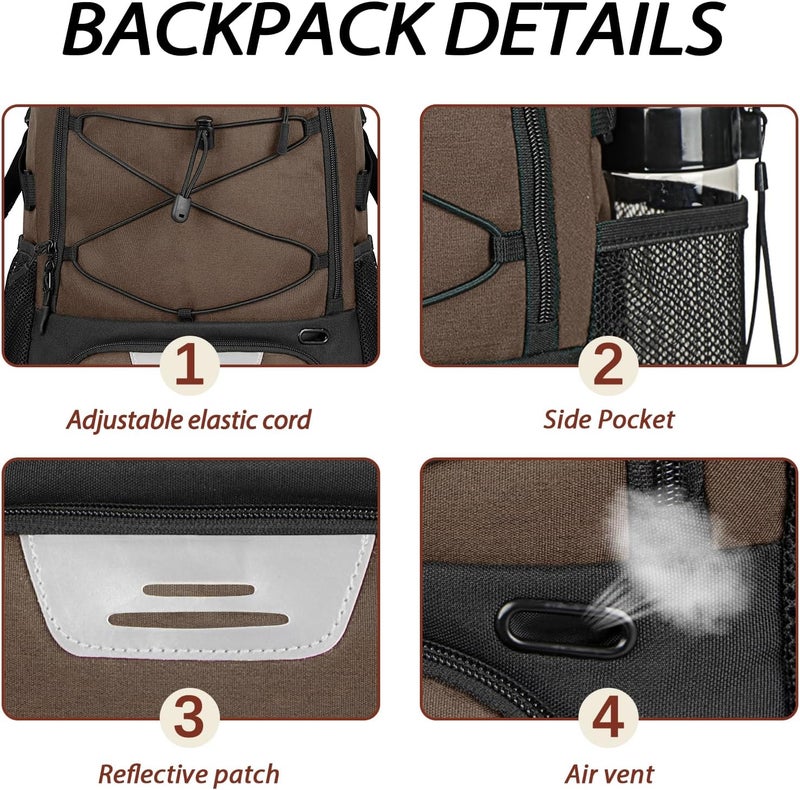 LARIPOP Basketball Bag,Basketball Backpack with Shoe Compartment and Ball Holder,Sport Bags for Soccer,Volleyball,Gym,Travel - Image 4
